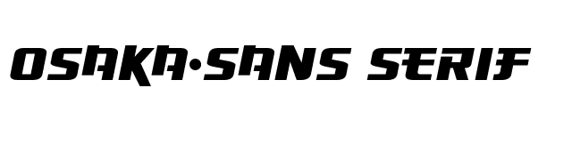 Osaka-Sans Serif font preview