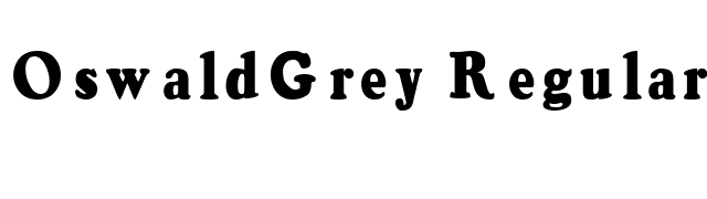 OswaldGrey Regular font preview