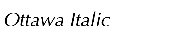 Ottawa Italic font preview