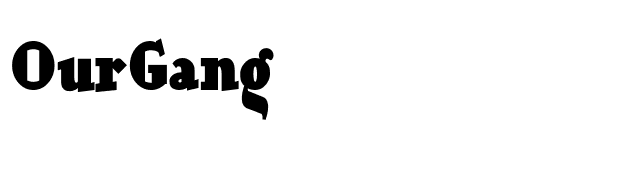 OurGang font preview