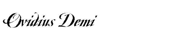 Ovidius Demi font preview