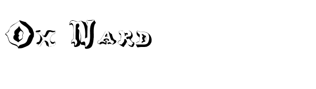 Ox Nard font preview