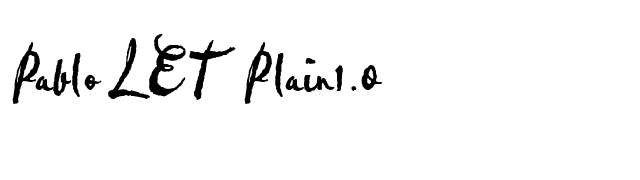 Pablo LET Plain1.0 font preview