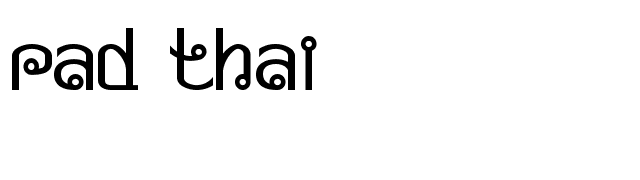 Pad Thai font preview