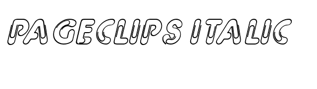 PageClips Italic font preview