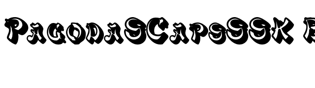 pagodascapsssk-bold font preview