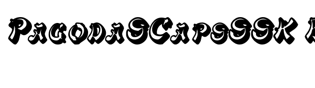 pagodascapsssk-bolditalic font preview