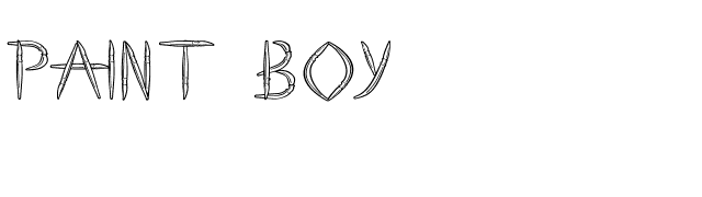 Paint Boy font preview