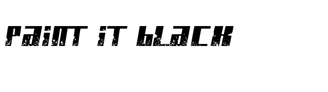 Paint It Black font preview