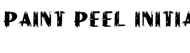 Paint Peel Initials font preview