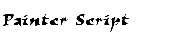 Painter Script font preview