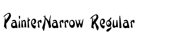PainterNarrow Regular font preview