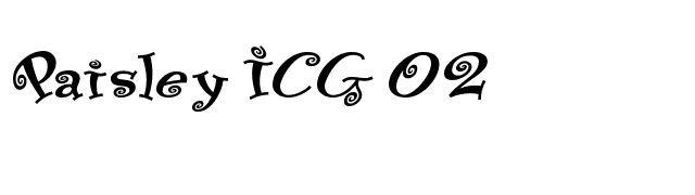 Paisley ICG 02 font preview