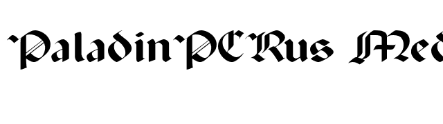 PaladinPCRus Medium font preview
