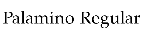 Palamino Regular font preview