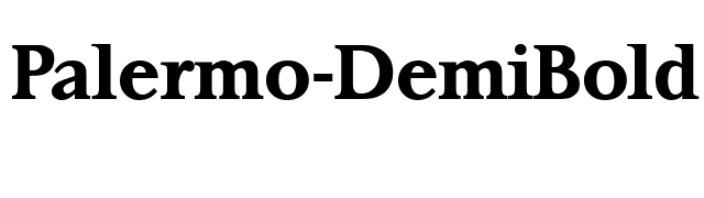 Palermo-DemiBold font preview
