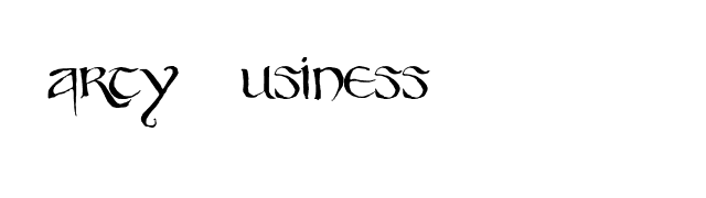Party Business font preview