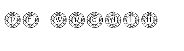 pf-wreath font preview