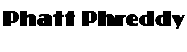 Phatt Phreddy font preview