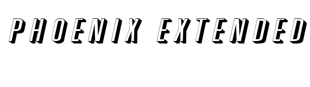 Phoenix Extended Italic font preview