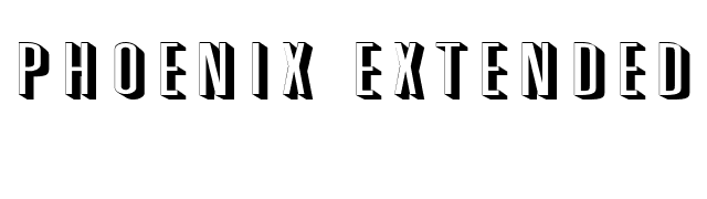 Phoenix Extended Normal font preview
