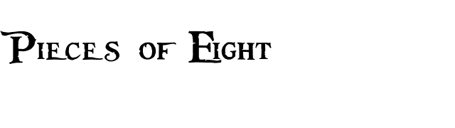 Pieces of Eight font preview