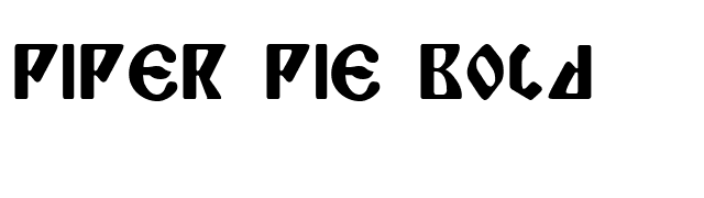 Piper Pie Bold font preview