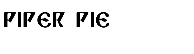 Piper Pie font preview