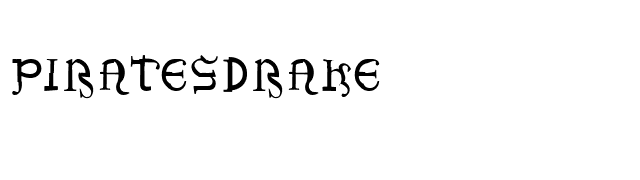 piratesdrake font preview