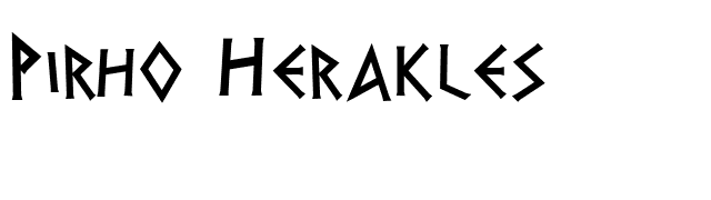 Pirho Herakles font preview