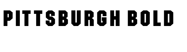Pittsburgh Bold font preview