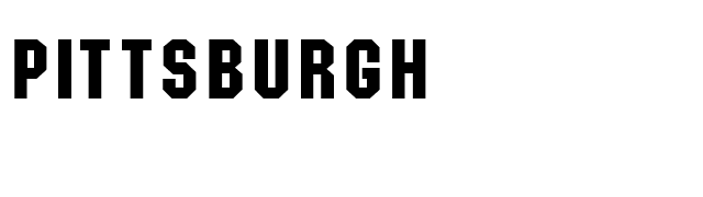 pittsburgh font preview