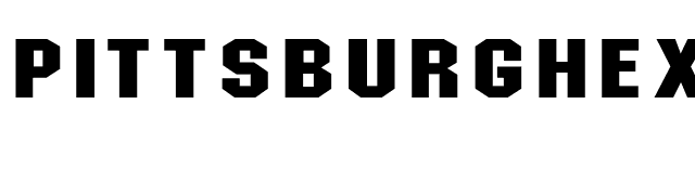 PittsburghExtended font preview