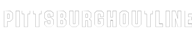 PittsburghOutline font preview