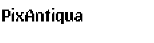 PixAntiqua font preview