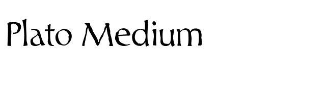 plato-medium font preview