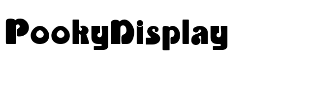 PookyDisplay font preview