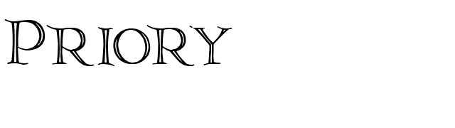 Priory font preview