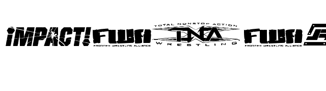 Pro Wrestling Logos font preview