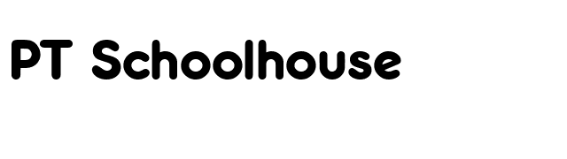 PT Schoolhouse font preview