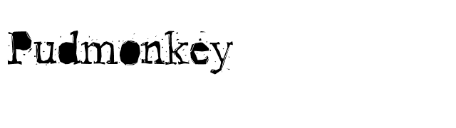Pudmonkey font preview