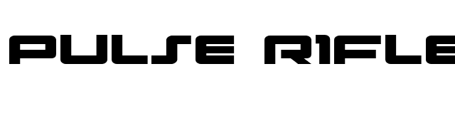 Pulse Rifle Expanded font preview