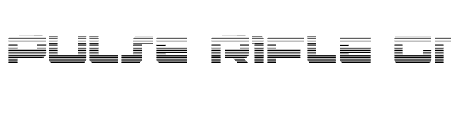 Pulse Rifle Gradient font preview