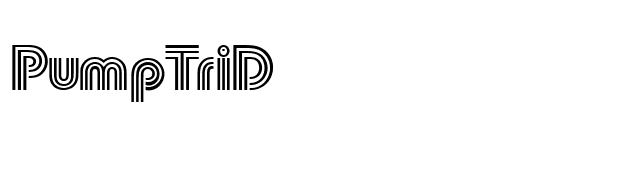 PumpTriD font preview