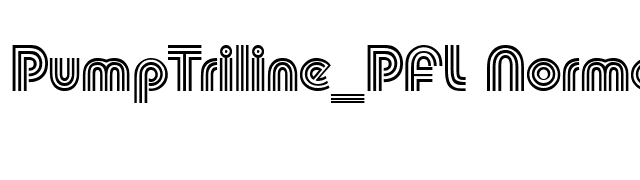 PumpTriline_PFL Normal font preview