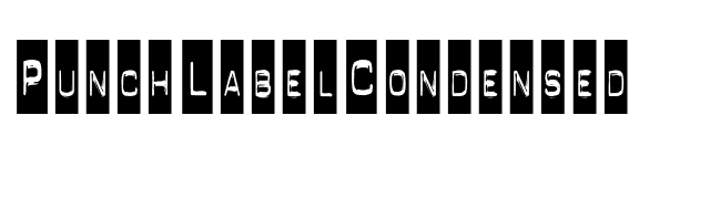 PunchLabelCondensed font preview