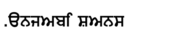 Punjabi Sans font preview