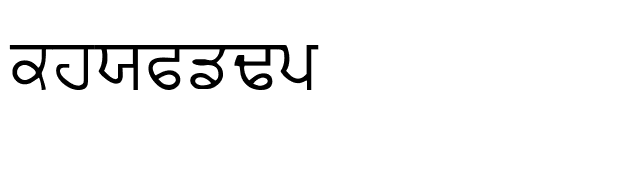 Punjabi font preview