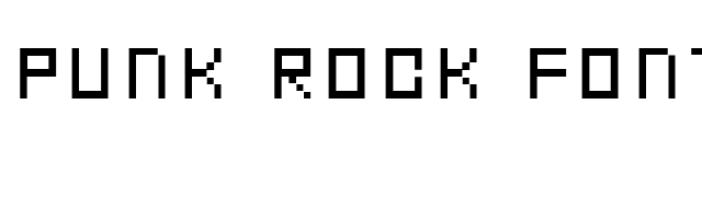 Punk Rock Font font preview