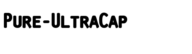 Pure-UltraCap font preview